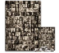 1000 Piece Jigsaw Puzzles for Adults World Actors Collage Cardboard Jigsaw Puzzles for Birthdays, Holidays, Best for Christmas 26X38CM