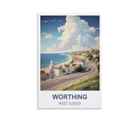 1000 Piece Jigsaw Puzzles for Adults，Worthing West Sussex 1000 Piece Puzzle Classic Educational Games Beautiful Decoration Puzzle 38x26cm