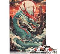 1000 Piece Jigsaw Puzzles for Adults Wrath Of Sea Dragons Square Puzzle for Adults, Paper Puzzles Puzzle Hands-on Game 1000pcs (75x50cm)