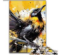 1000 Piece Jigsaw Puzzles for Adults Yellow Bird Made of Wood, Fun Present & Activity for Home 50x75cm Brain Teaser Game for Teenagers, Perfect