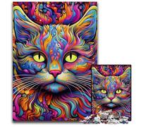 1000 Piece Jigsaw Puzzles for Adults Yellow Cat cardboard Puzzles High-Difficulty Brain Teaser for Teenagers 26X38CM/10.23x14.96inch