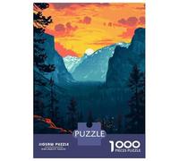 1000 Piece Jigsaw Puzzles for Adults Yosemite Evening Pixel Art Puzzle for Adults Anti-Stress Toys But Fun And Humorous Birthday And Unique Gifts 38x26cm/1000pcs