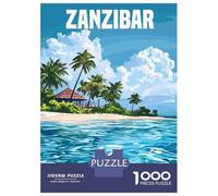 1000 Piece Jigsaw Puzzles for Adults Zanzibar Island Puzzles for Adults Anti-Stress Toys Analysis And Logic Difficult And Challenge 70x50cm/1000pcs