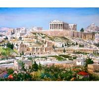 1000 Piece Jigsaw Puzzles for AdultsACROPOLIS OF ATHENS GREECE GLOSSY POSTER greek citadel ancient Challenging Puzzles for Friends Family Teenagers Wall Decor Art 50x75 CM(A41)