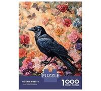 1000 Piece Jigsaw Puzzles for Teenagers A Crow Stands on Puzzle for Adults Hands-on Game Wall Decoration Unique Birthday And Gifts 52x38cm/1000pcs