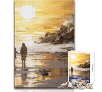 1000 Piece Jigsaw Puzzles for Teenagers A Walk on The Beach Challenging Game Toys Wall Decoration Gift For Birthdays Size 50x75cm