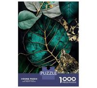 1000 Piece Jigsaw Puzzles for Teenagers Abstract Botanic Gold Art Jigsaw for Adults DIY Toys Pattern Assembly Help The Brain Exercise 52x38cm/1000pcs