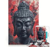 1000 Piece Jigsaw Puzzles for Teenagers Abstract Buddha, Hands-on Game, Difficult Challenge, Unique Birthday And Gifts 38x52cm
