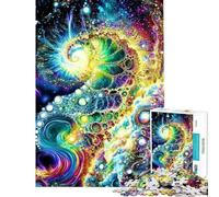 1000 Piece Jigsaw Puzzles for Teenagers Abstract Cosmic Spiral Educational Game Toys Educational Games Secret Santa Gifts Family Activities (size 38x52cm)