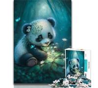 1000 Piece Jigsaw Puzzles for Teenagers Adorable Little Panda Puzzles for Teenagers,Challenging Family Activity Games DIY Toy for Home Wall Decor Gifts (size 38x26cm)