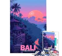 1000 Piece Jigsaw Puzzles for Teenagers Aesthetic Poster Bali Help The Brain Exercise Difficult Hard Relaxing Games Suitable for Ages 14 And Up (50X75CM)