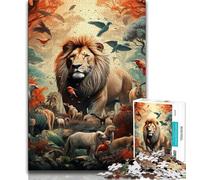 1000 Piece Jigsaw Puzzles for Teenagers African Animals Puzzles for Teenagers,Challenging Family Activity Games DIY Toy for Home Wall Decor Gifts (size 38x26cm)