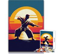 1000 Piece Jigsaw Puzzles for Teenagers Aikido Sunset Wpap Brainteaser Family Games Improve Memory Birthday Gift Size 50x75cm