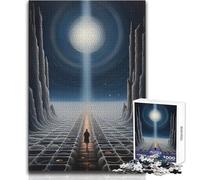1000 Piece Jigsaw Puzzles for Teenagers Alien Architecture No Challenging Game Toys Wall Decoration Gift For Birthdays Size 38x52cm