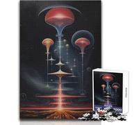 1000 Piece Jigsaw Puzzles for Teenagers Alien Architecture No Educational Game Presents for Women Secret Santa Gifts Size 38x26cm