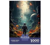 1000 Piece Jigsaw Puzzles for Teenagers Alien Planet Exploration Adventure Puzzle for Adults Brain Teaser Game Birthday Present Help The Brain Exercise 52x38cm/1000pcs