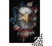 1000 Piece Jigsaw Puzzles for Teenagers American Flag Eagle Art Print-1 Puzzle for Adults Hands-on Game Wall Decoration Unique Birthday And Gifts 70x50cm/1000pcs