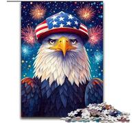 1000 Piece Jigsaw Puzzles for Teenagers American Flag Eagle,Challenging Game Toys for Is Ideal As A Gift for The Whole Family 50x75cm