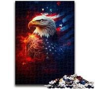 1000 Piece Jigsaw Puzzles for Teenagers American Flag Eagle Puzzles for Teenagers,Challenging Game Gifts for Is Ideal As A Gift for The Whole Family (50x75cm)