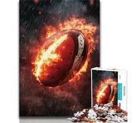 1000 Piece Jigsaw Puzzles for Teenagers American Football,Challenging Game And Family Play with Fully Interlocking Randomly Shaped Pieces (38x26cm)