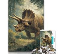 1000 Piece Jigsaw Puzzles for Teenagers Ancient Dinosaurs Puzzles,Decompressing Intellectual Educational Toy Perfect Decoration 26x38cm