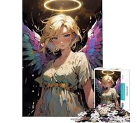 1000 Piece Jigsaw Puzzles for Teenagers Angel with Halo Brain Teaser Game Toy Intellectual Game Great Gifts for Games Presents for Women (size 50x75cm)