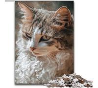 1000 Piece Jigsaw Puzzles for Teenagers Animal Cat, Learning Educational Is Ideal As A Gift for The Whole Family (Size 50x75cm)