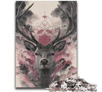 1000 Piece Jigsaw Puzzles for Teenagers Animal Deer for Age 14 Years And over Decompressing Intellectual Educational Toy Great Gift 50x75cm