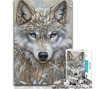 1000 Piece Jigsaw Puzzles for Teenagers Animal Fantasy Wolf 1000 Piece Puzzle,Challenging Family Activity Games DIY Toy for Home Wall Decor Gifts 38x26cm