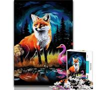 1000 Piece Jigsaw Puzzles for Teenagers Animal Foxes Adult Puzzles,Challenging Game Gifts for Is Ideal As A Gift for The Whole Family 38x26cm