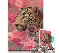 1000 Piece Jigsaw Puzzles for Teenagers Animal Leopard Puzzles,Educational Games Home Decoration Birthday Present, Gifts, Wall Art 50x75cm