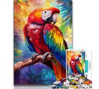 1000 Piece Jigsaw Puzzles for Teenagers Animal Parrot,Help The Brain Exercise Addictive Toys to Cultivate Patience Artists Collection,Fine Art (75x50cm)