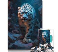 1000 Piece Jigsaw Puzzles for Teenagers Animal Snow Leopard Teenager Puzzles,Toys Educational Games Stress Relieving Unique Birthday And Gifts (size 75x50cm)