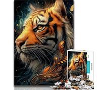 1000 Piece Jigsaw Puzzles for Teenagers Animal Tiger Art,Family Entertainment Toys Is Ideal As A Gift for The Whole Family (38x26cm)