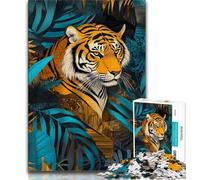 1000 Piece Jigsaw Puzzles for Teenagers Animal Tiger Teenager Jigsaw,Birthday Present, Gifts, Wall Art for Age 14 Years Up 26x38cm