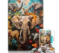 1000 Piece Jigsaw Puzzles for Teenagers Animal World,Family Game Stress Reliever Difficult Challenge Enhance Love between Couples (38x26cm)