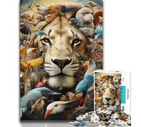1000 Piece Jigsaw Puzzles for Teenagers Animal World,Help The Brain Exercise Addictive Toys to Cultivate Patience Artists Collection,Fine Art (75x50cm)