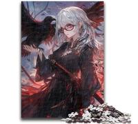 1000 Piece Jigsaw Puzzles for Teenagers Anime Crow Girl, Educational Toys for Is Ideal As A Gift for The Whole Family for And 14 Years Old 50X75CM
