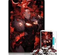 1000 Piece Jigsaw Puzzles for Teenagers Anime Demon Girl Adult Puzzles,Challenging Game Gifts for Is Ideal As A Gift for The Whole Family 38x26cm