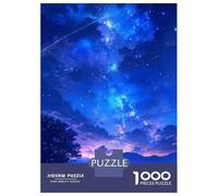 1000 Piece Jigsaw Puzzles for Teenagers Anime Fantasy Couple Under Night Sky Jigsaw for Adults Hands-on Game Pattern Assembly for Birthday, Chrismas 52x38cm/1000pcs