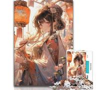 1000 Piece Jigsaw Puzzles for Teenagers Anime Girl Adult Jigsaw,Quiz Game Wall Decoration Unique Birthday And Xmas Gifts (size 38x26cm)