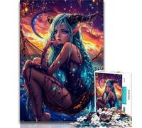 1000 Piece Jigsaw Puzzles for Teenagers Anime Girl Teenager Jigsaw,Family Activity Fun at Home Activities, Birthday Present,Travel Gifts 26x38cm
