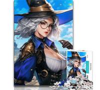 1000 Piece Jigsaw Puzzles for Teenagers Anime Witch,Family Entertainment Toys Is Ideal As A Gift for The Whole Family 38X26CM