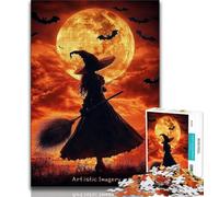 1000 Piece Jigsaw Puzzles for Teenagers Anime Witch Puzzles for Teenagers,Challenging Game Gifts for Is Ideal As A Gift for The Whole Family 38x26cm