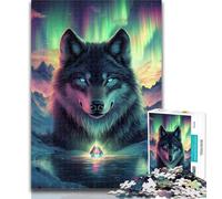 1000 Piece Jigsaw Puzzles for Teenagers Arctic Wolf Adult Puzzles,Stress Reliever Staycation Kill Time Enhance Love between Couples 50x75cm