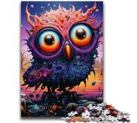 1000 Piece Jigsaw Puzzles for Teenagers Art Animal Owl Adult Puzzles,Challenging Game Gifts for Is Ideal As A Gift for The Whole Family (26x38cm)