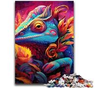 1000 Piece Jigsaw Puzzles for Teenagers Art Chameleon Puzzles,Educational Games Home Decoration Unique Home Decor And Gifts (75x50cm)