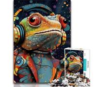 1000 Piece Jigsaw Puzzles for Teenagers Art Chameleon Teenager Jigsaw,Challenging Game for Is Ideal As A Gift for The Whole Family (size 38x26cm)