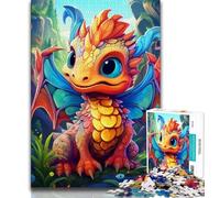 1000 Piece Jigsaw Puzzles for Teenagers Art Dragon Baby Puzzles for Teenagers,Challenging Game Gifts for Is Ideal As A Gift for The Whole Family 38x26cm