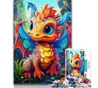 1000 Piece Jigsaw Puzzles for Teenagers Art Dragon Baby Teenager Jigsaw,Family Activity Fun at Home Activities, Birthday Present,Travel Gifts 26x38cm